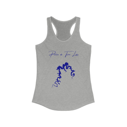 Missouri  Pomme  de  Terre  Lake  Racerback-Tank  front  position  view  from  front  heather  grey.webp