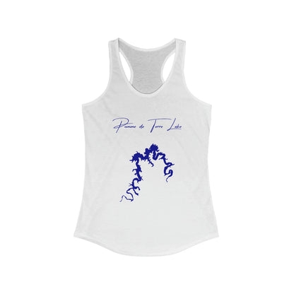 Missouri  Pomme  de  Terre  Lake  Racerback-Tank  front  position  view  from  front  solid  white.webp