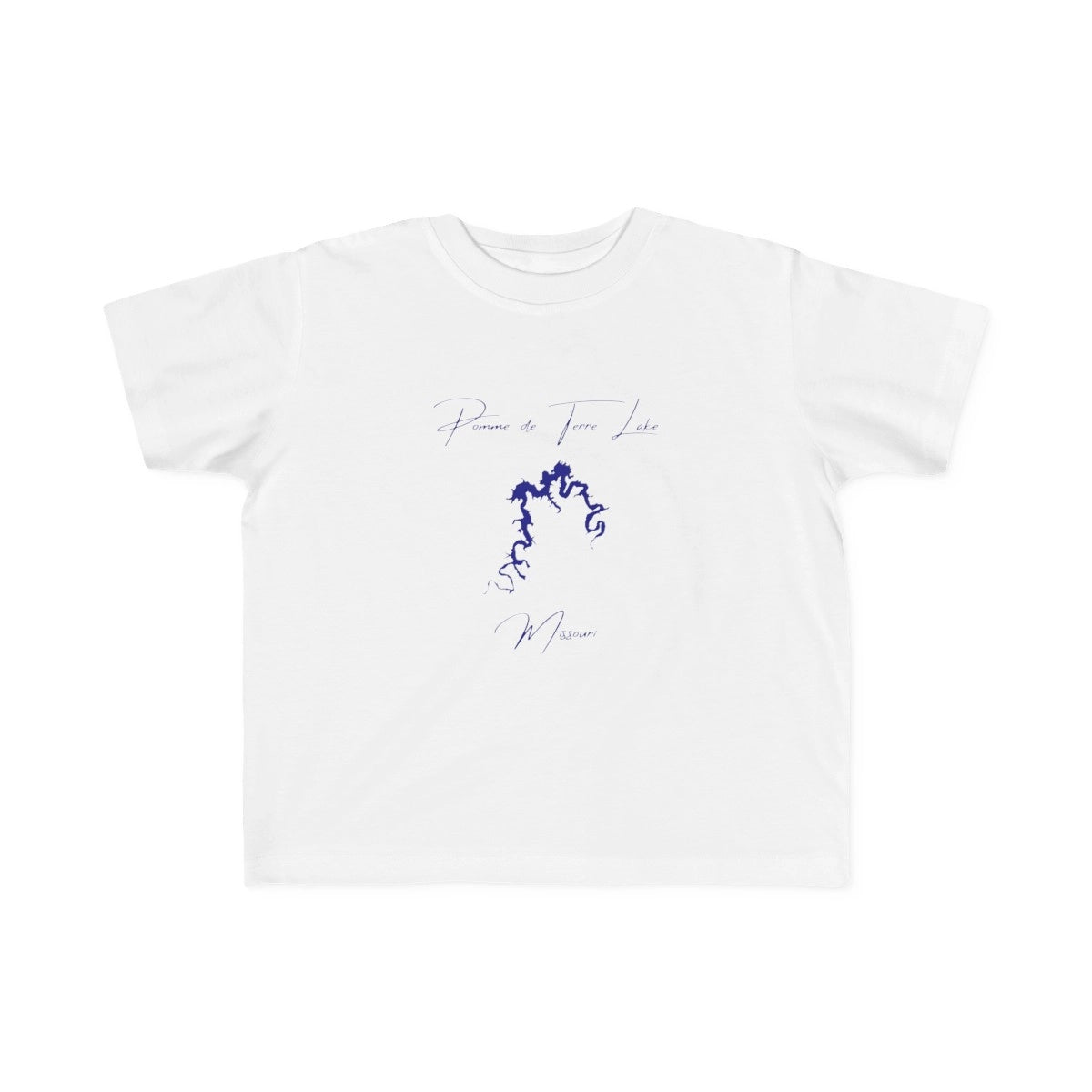 Missouri  Pomme  de  Terre  Lake  Toddler  T-shirt  front  position  view  from  front  white.webp