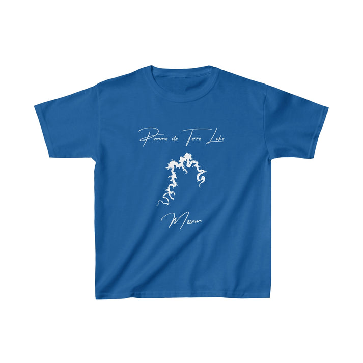 Missouri  Pomme  de  Terre  Lake  Youth  T-shirt  front  position  view  from  front  royal.webp