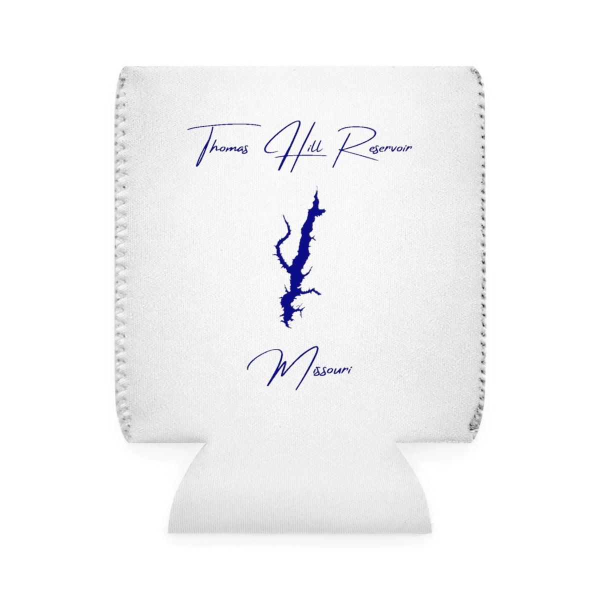 Missouri  Thomas  Hill  Reservoir  Can  Koozie  front  position  view  from  front-1  white.webp