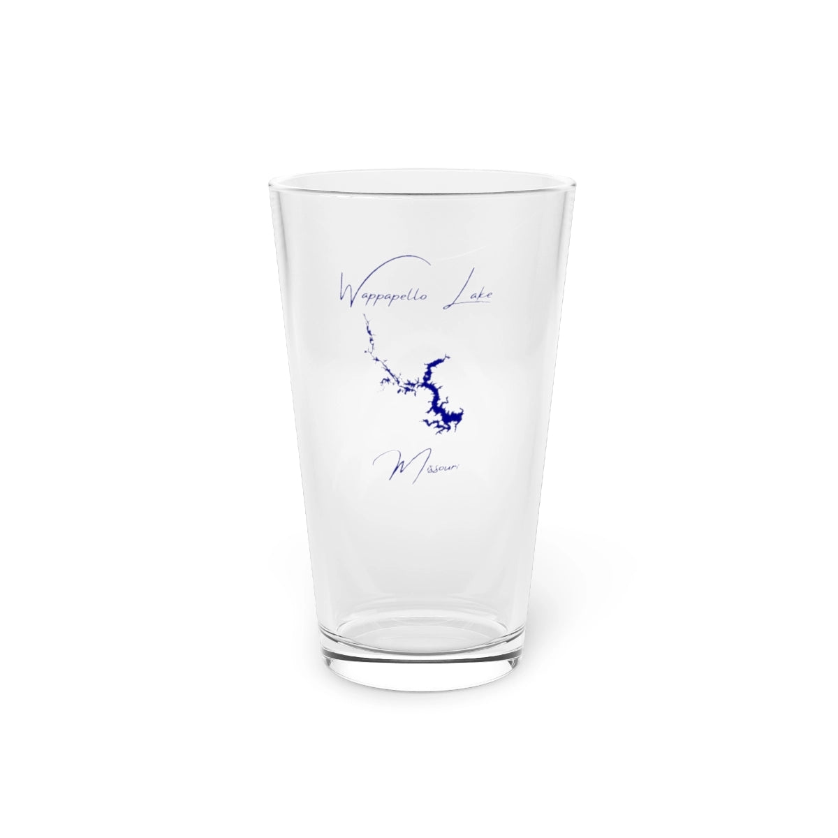 Missouri  Wappapello  Lake  16oz  Pint  Glass  front  position  view  from  front  16oz.webp