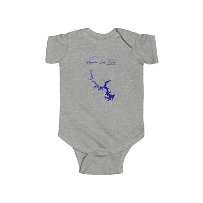 Missouri  Wappapello  Lake  Onesie  front  position  view  from  front  heather.webp