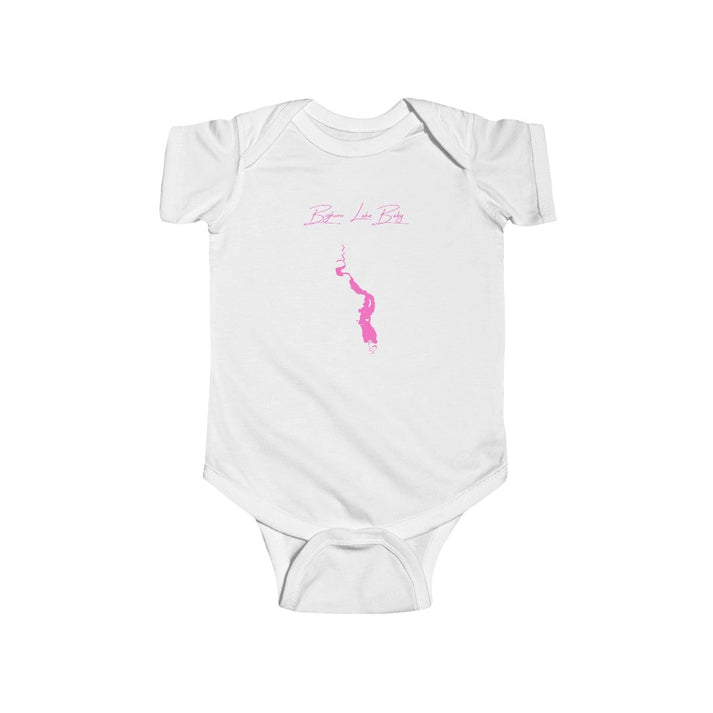 Montana  Bighorn  Lake  Onesie  front  position  view  from  front  white.webp