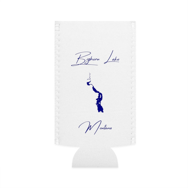 Montana  Bighorn  Lake  Slim  Can  Koozie  front  position  view  from  flat-front  white.webp