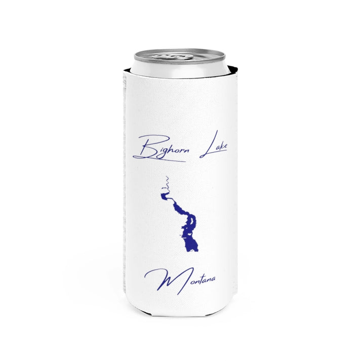 Montana  Bighorn  Lake  Slim  Can  Koozie  front  position  view  from  front  white.webp