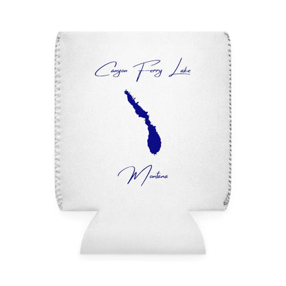 Montana  Canyon  Ferry  Lake  Can  Koozie  front  position  view  from  front-1  white.webp