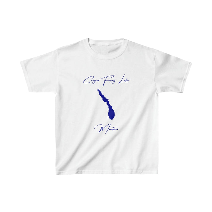 Montana  Canyon  Ferry  Lake  Youth  T-shirt  front  position  view  from  front  white.webp