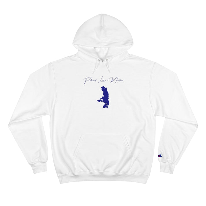 Montana  Flathead  Lake  Hoodie  front  position  view  from  front  white.webp