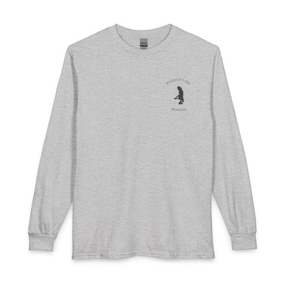 Montana  Flathead  Lake  Long  Sleeve  Fishing  T-shirt  front  position  view  from  front  sport  grey.webp