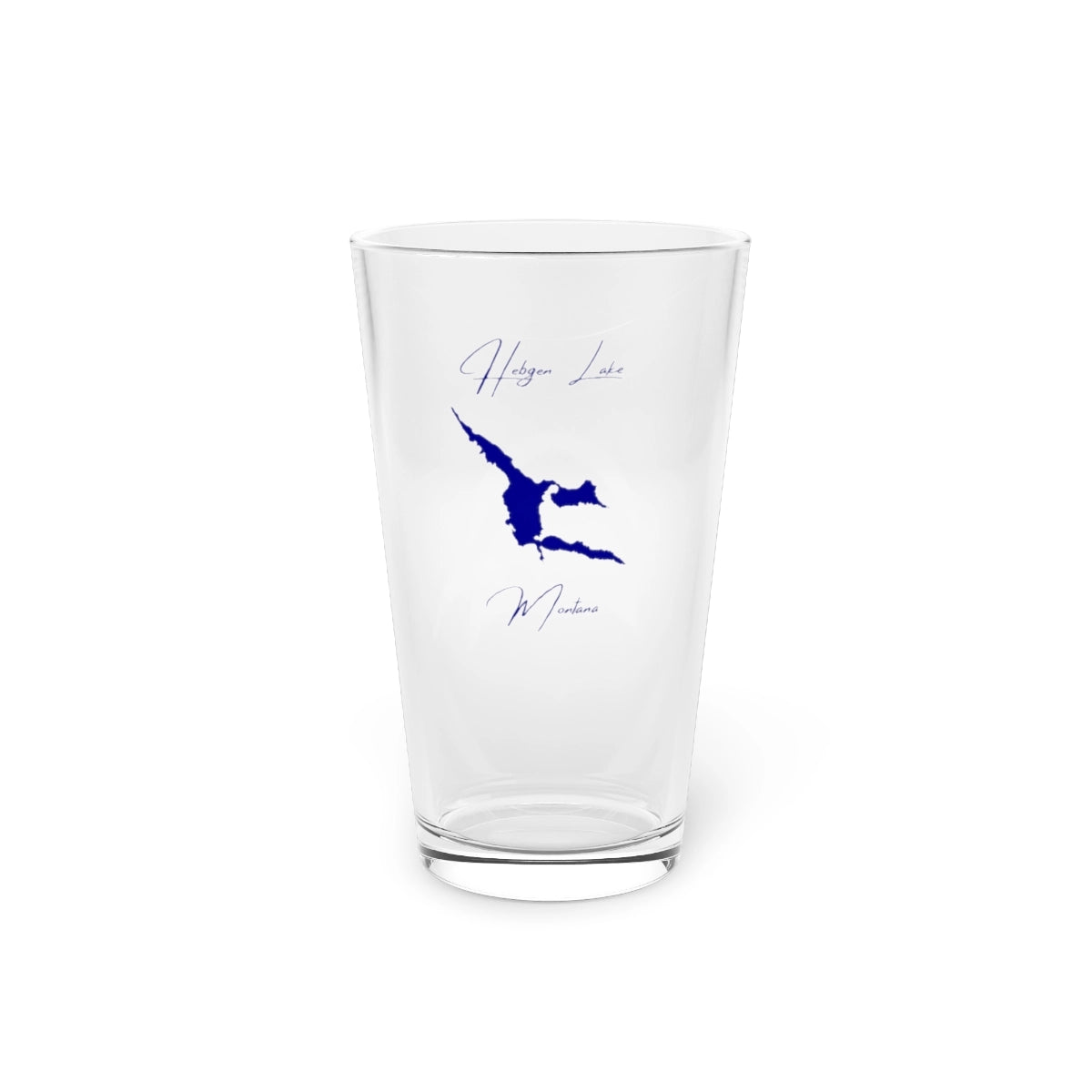 Montana  Hebgen  Lake  16oz  Pint  Glass  front  position  view  from  front  16oz.webp