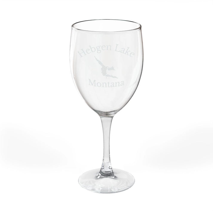Montana  Hebgen  Lake  Engraved  Wine  Glass  other  position  view  from  front  10.5oz.webp