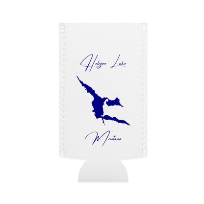 Montana  Hebgen  Lake  Slim  Can  Koozie  front  position  view  from  flat-front  white.webp