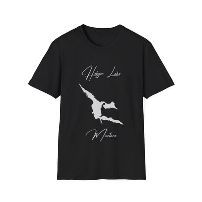 Montana  Hebgen  Lake  T-shirt  front  position  view  from  front  black.webp