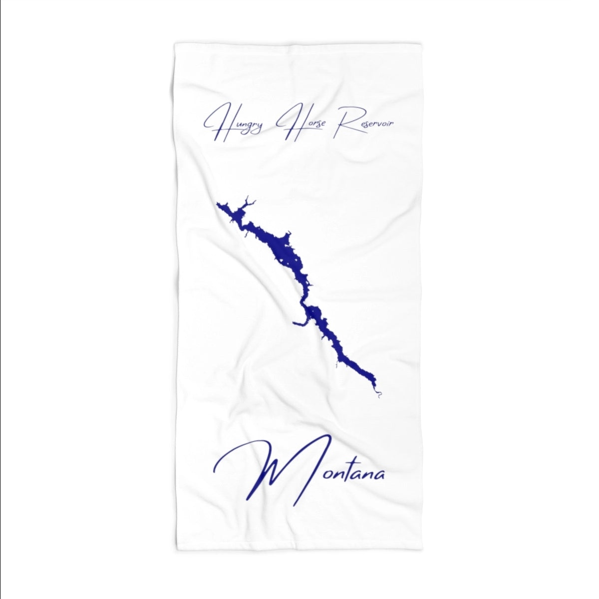 Montana  Hungry  Horse  Reservoir  Beach  Towel  front  position  view  from  front  36  x  72.webp