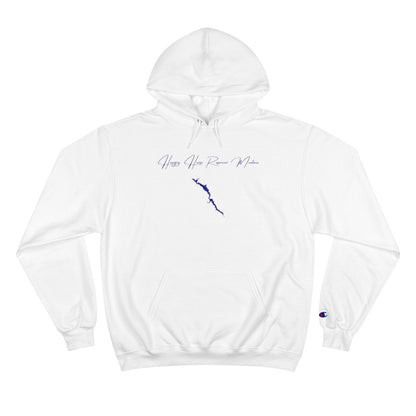 Montana  Hungry  Horse  Reservoir  Hoodie  front  position  view  from  front  white.webp