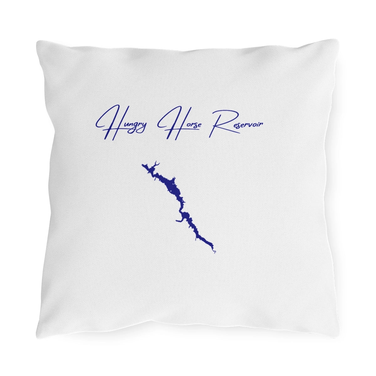 Montana  Hungry  Horse  Reservoir  Outdoor  Pillow  front  position  view  from  front  16  x  16.webp