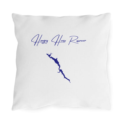 Montana  Hungry  Horse  Reservoir  Outdoor  Pillow  front  position  view  from  front  16  x  16.webp