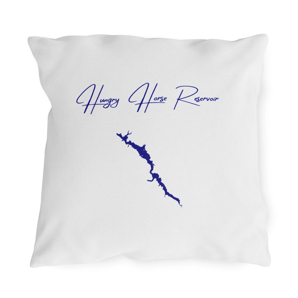Montana  Hungry  Horse  Reservoir  Outdoor  Pillow  front  position  view  from  front  18  x  18.webp