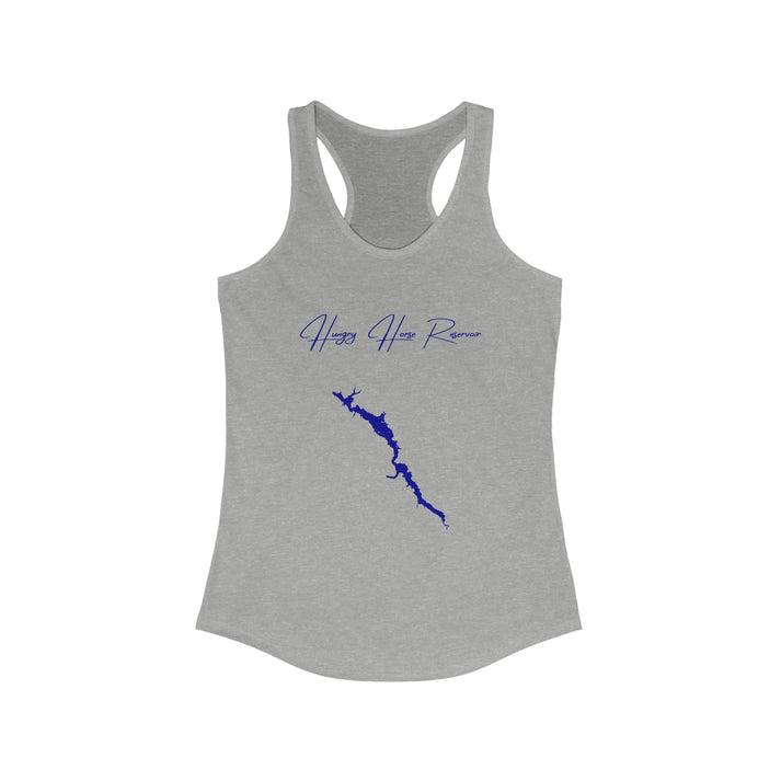 Montana  Hungry  Horse  Reservoir  Racerback-Tank  front  position  view  from  front  heather  grey.webp