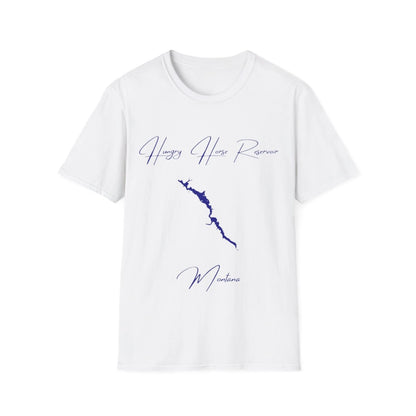 Montana  Hungry  Horse  Reservoir  T-shirt  front  position  view  from  front  white.webp