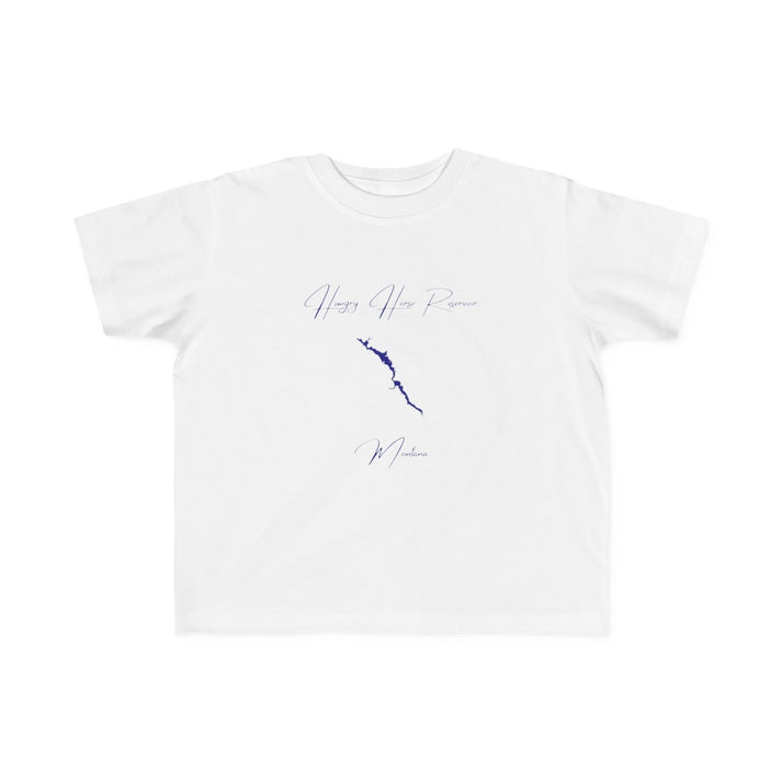 Montana  Hungry  Horse  Reservoir  Toddler  T-shirt  front  position  view  from  front  white.webp