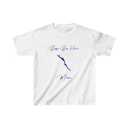 Montana  Hungry  Horse  Reservoir  Youth  T-shirt  front  position  view  from  front  white.webp