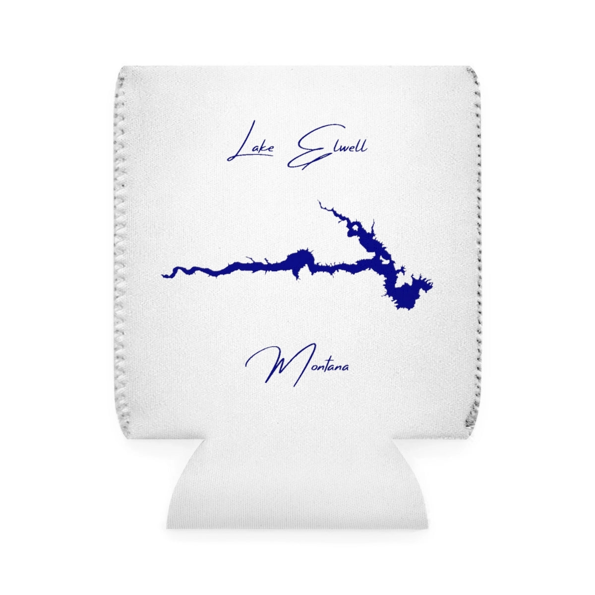 Montana  Lake  Elwell  Can  Koozie  front  position  view  from  front-1  white.webp