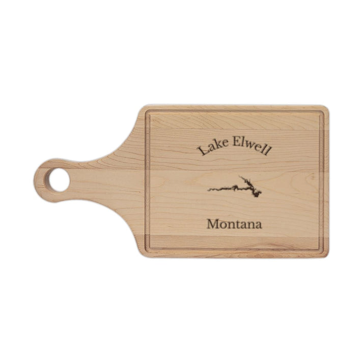 Montana  Lake  Elwell  Engraved  Cutting  Board  front  position  view  from  front  maple.webp