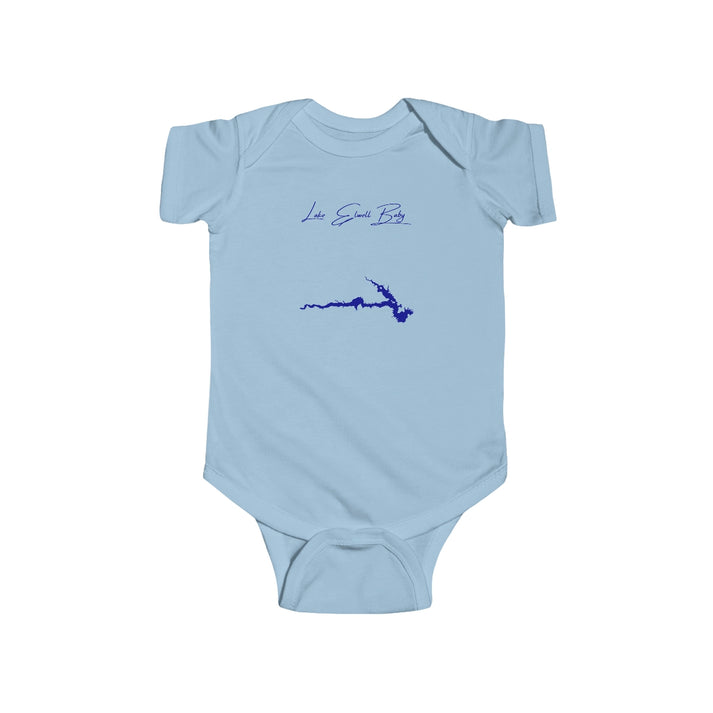 Montana  Lake  Elwell  Onesie  front  position  view  from  front  light  blue.webp