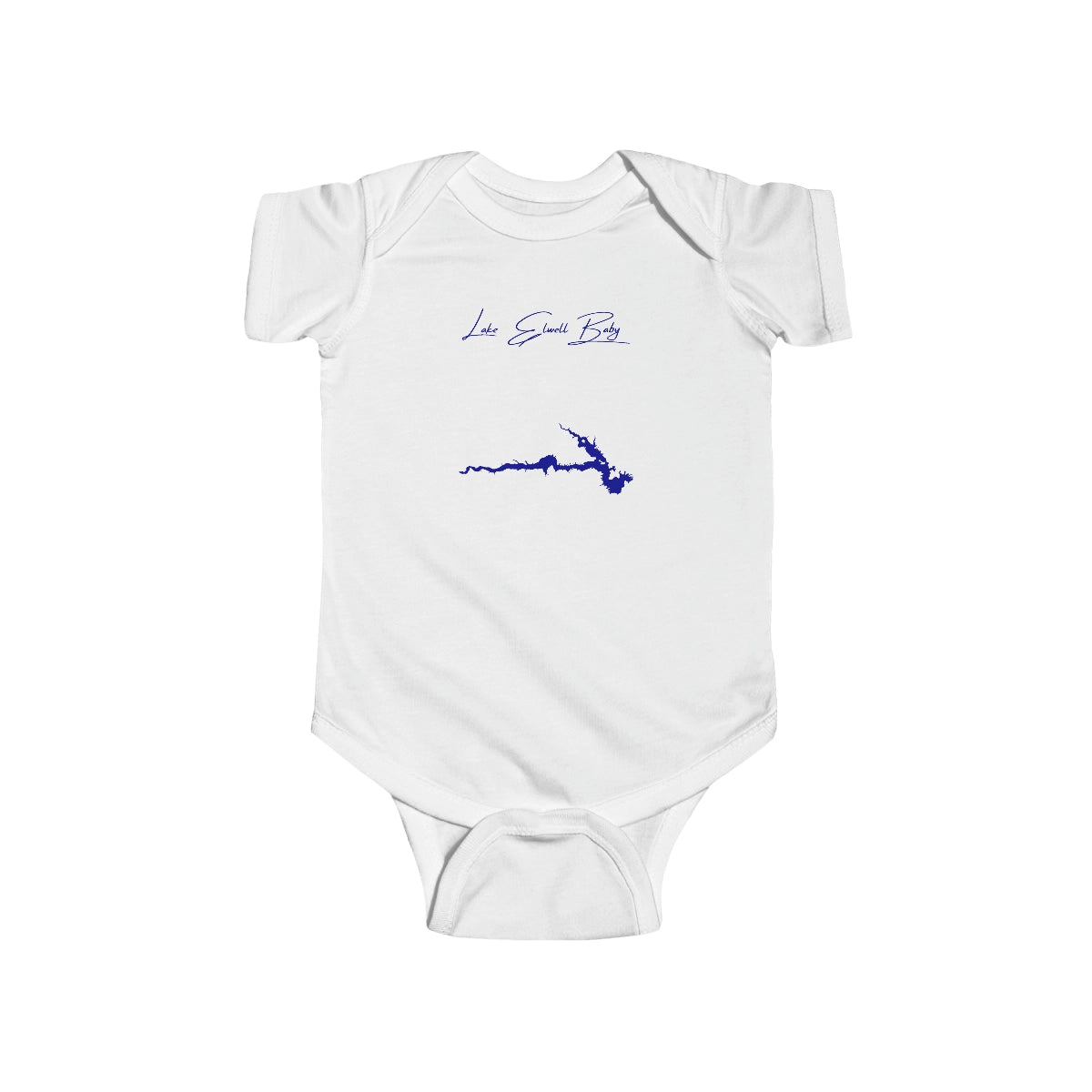 Montana  Lake  Elwell  Onesie  front  position  view  from  front  white.webp