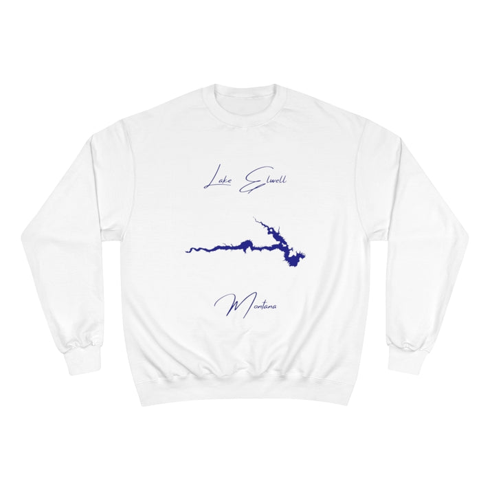 Montana  Lake  Elwell  Sweatshirt  front  position  view  from  front  white.webp