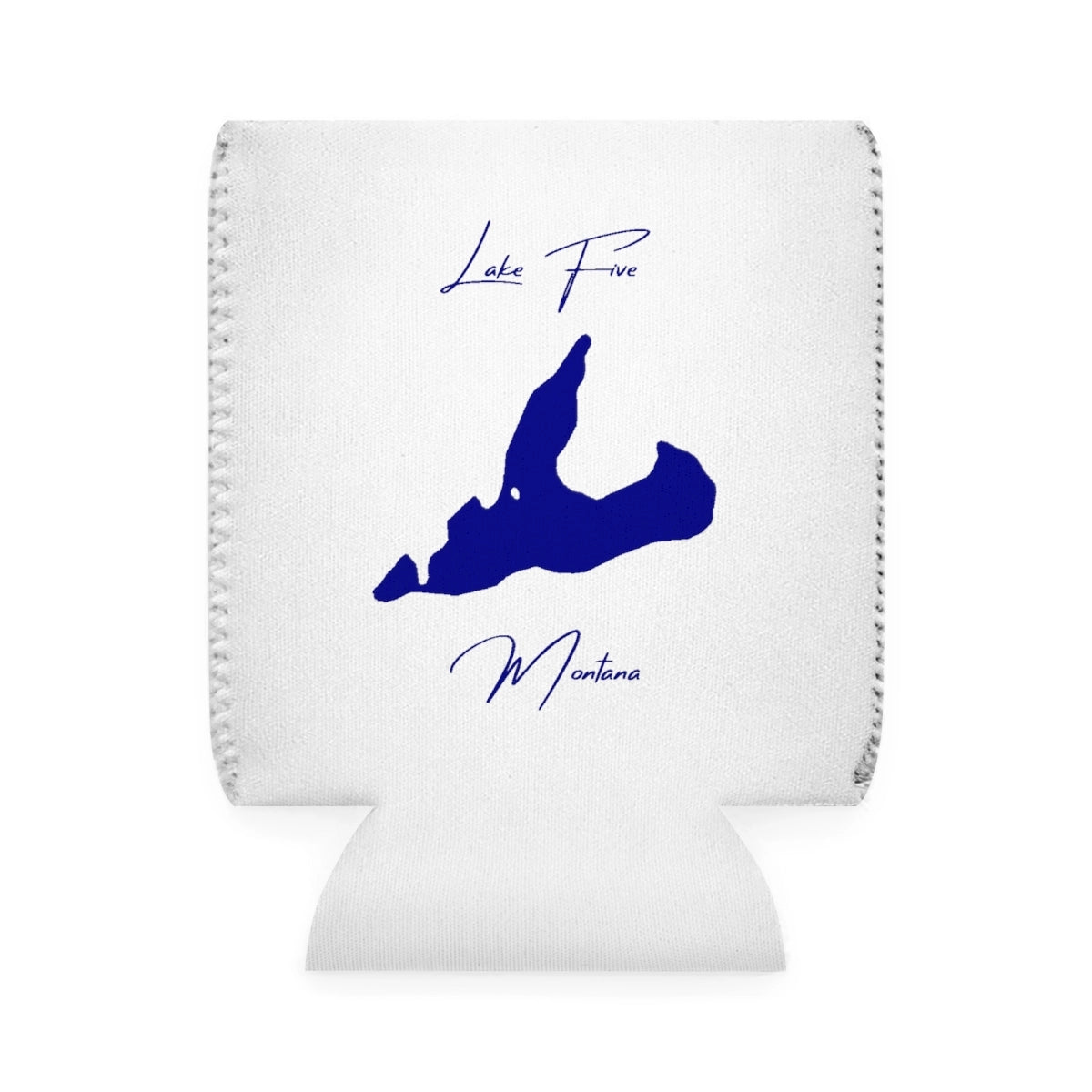 Montana  Lake  Five  Can  Koozie  front  position  view  from  front-1  white.webp