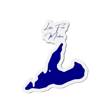 Montana  Lake  Five  Die  Cut  Magnet  front  position  view  from  front  4  x  4.webp