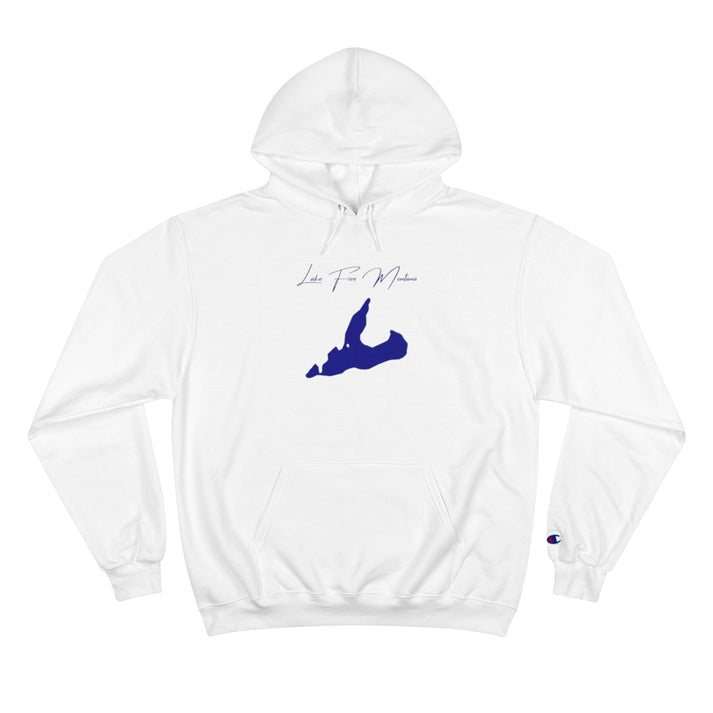 Montana  Lake  Five  Hoodie  front  position  view  from  front  white.webp