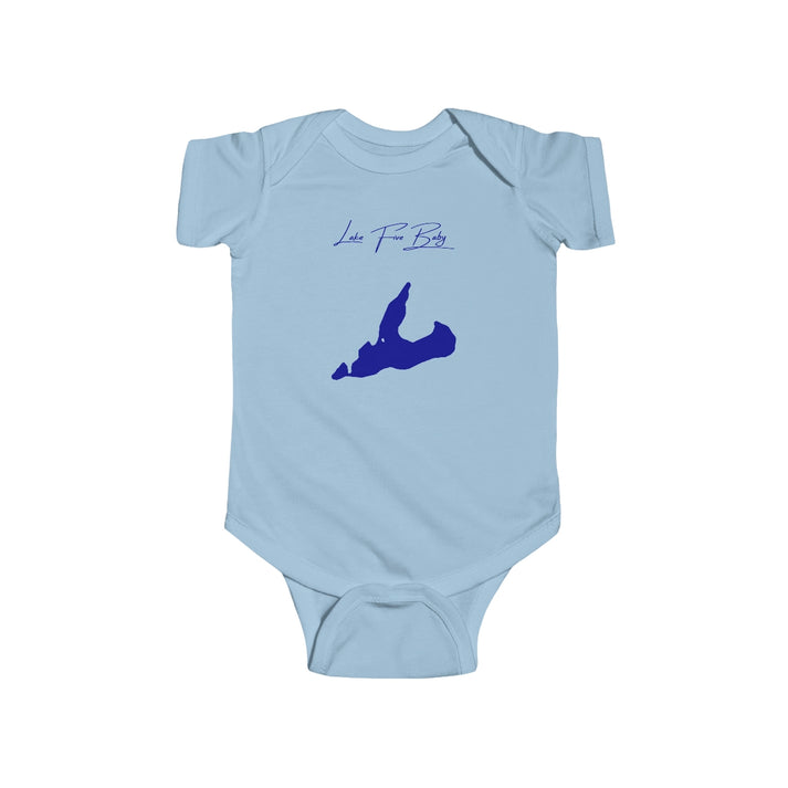 Montana  Lake  Five  Onesie  front  position  view  from  front  light  blue.webp