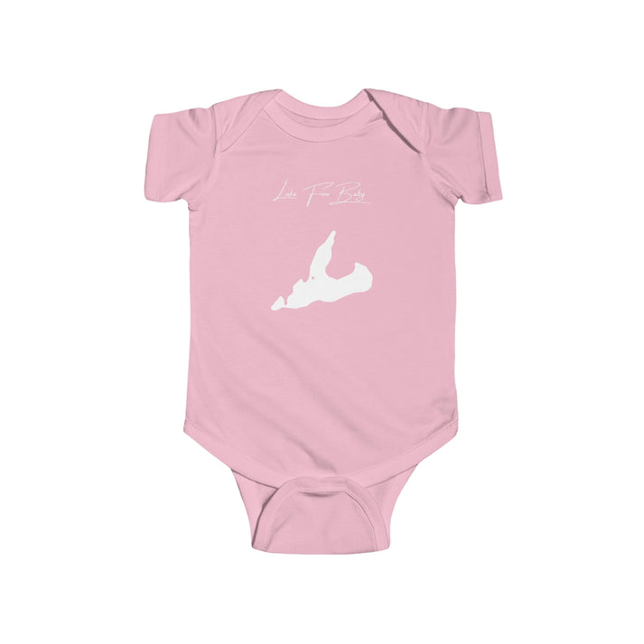 Montana  Lake  Five  Onesie  front  position  view  from  front  pink.webp