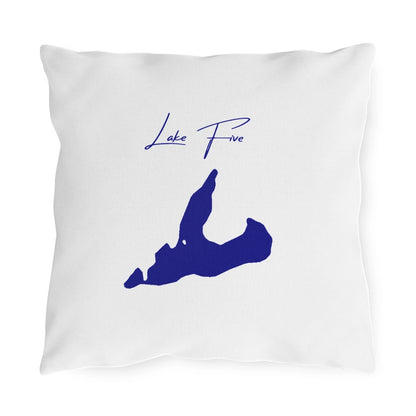 Montana  Lake  Five  Outdoor  Pillow  front  position  view  from  front  16  x  16.webp