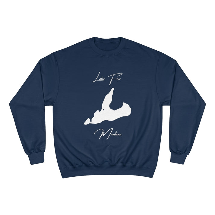 Montana  Lake  Five  Sweatshirt  front  position  view  from  front  navy.webp