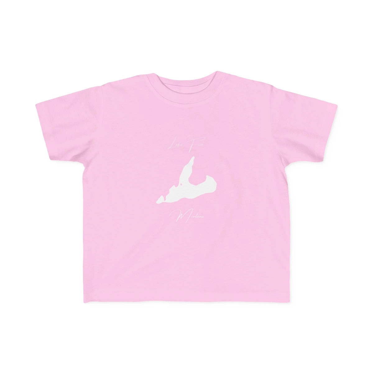 Montana  Lake  Five  Toddler  T-shirt  front  position  view  from  front  pink.webp