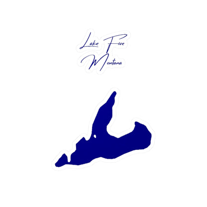 Montana  Lake  Five  Vinyl  Decal  other  position  view  from  front  4  x  6.webp