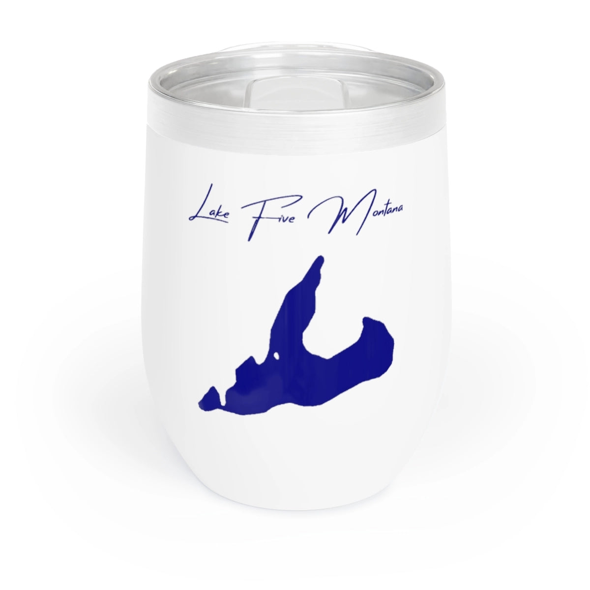 Montana  Lake  Five  Wine  Tumbler  front  position  view  from  front  white.webp