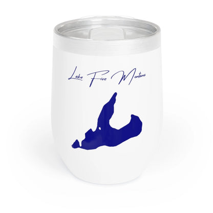 Montana  Lake  Five  Wine  Tumbler  front  position  view  from  front  white.webp
