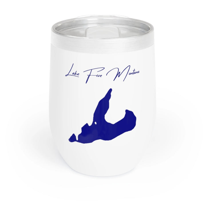 Montana  Lake  Five  Wine  Tumbler  front  position  view  from  front  white.webp
