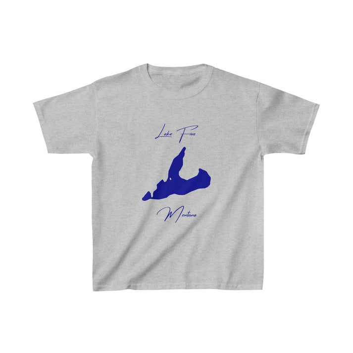 Montana  Lake  Five  Youth  T-shirt  front  position  view  from  front  sport  grey.webp