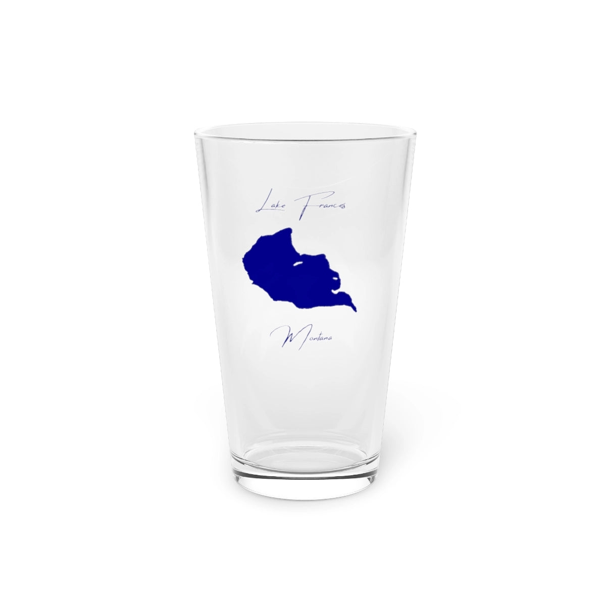 Montana  Lake  Frances  16oz  Pint  Glass  front  position  view  from  front  16oz.webp