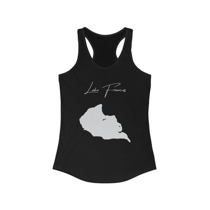 Montana  Lake  Frances  Racerback-Tank  front  position  view  from  front  solid  black.webp