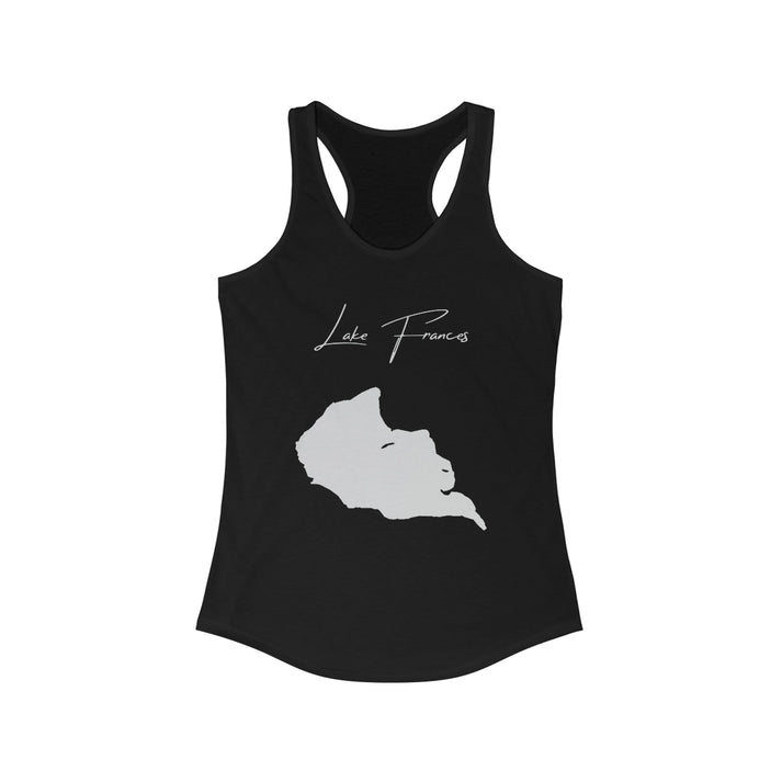 Montana  Lake  Frances  Racerback-Tank  front  position  view  from  front  solid  black.webp