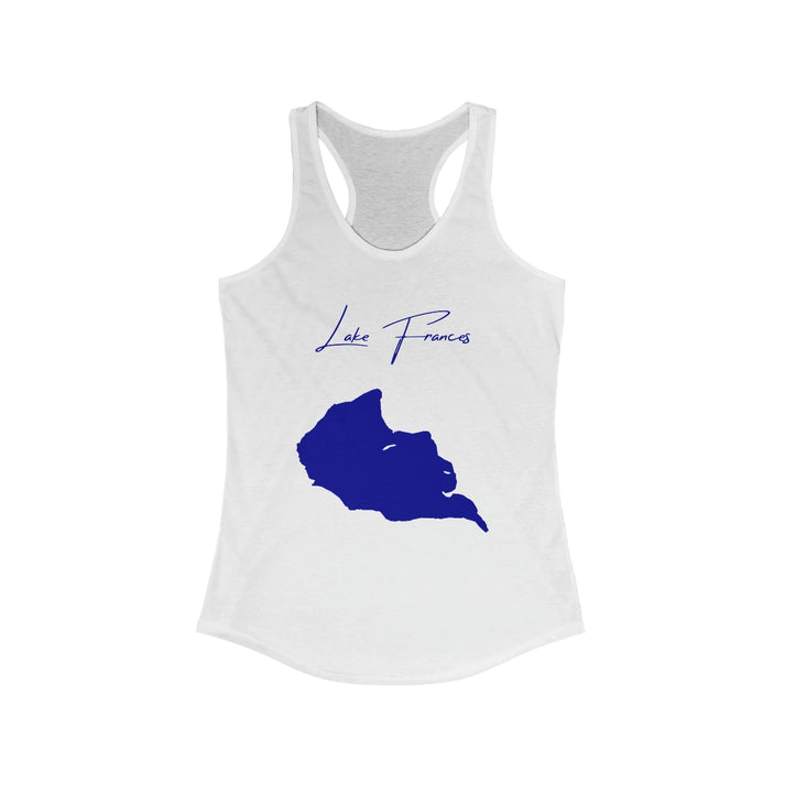 Montana  Lake  Frances  Racerback-Tank  front  position  view  from  front  solid  white.webp