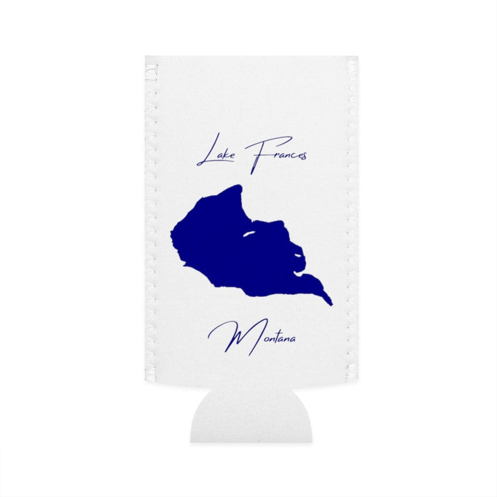 Montana  Lake  Frances  Slim  Can  Koozie  front  position  view  from  flat-front  white.webp